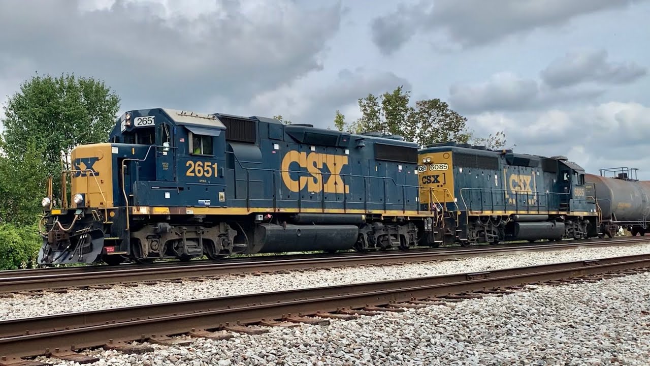 Long Trains Crossing Mill Creek Bridge, B&O Signals Still In Use, Train Knocks Down The Signal, CSX