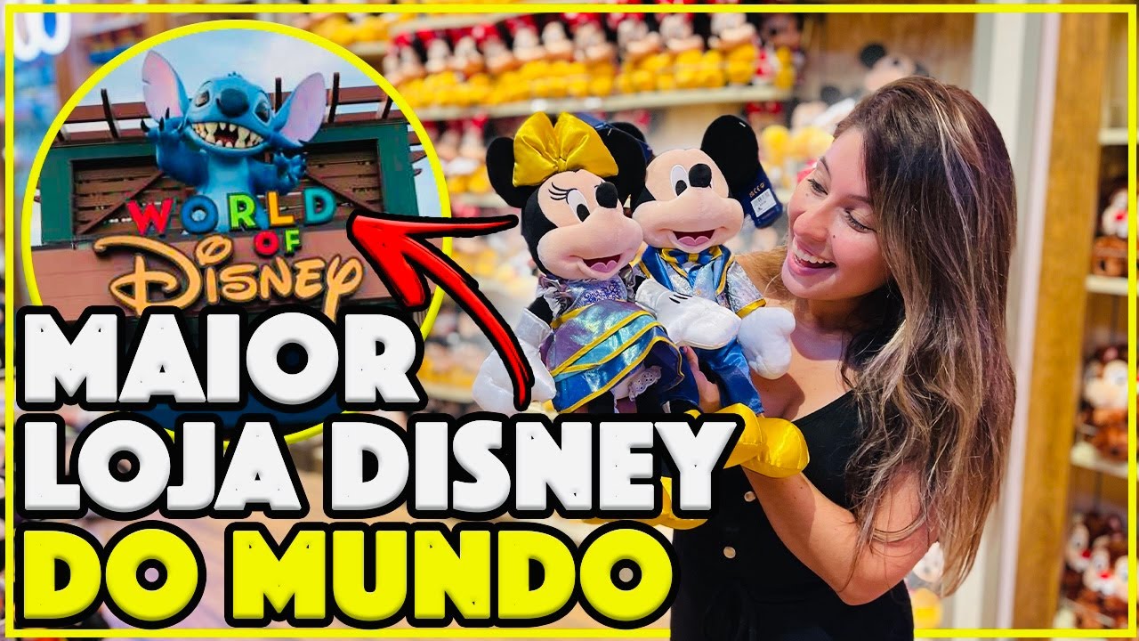 50 ANOS DISNEY NA MAIOR LOJA DISNEY DO MUNDO - WORLD OF DISNEY