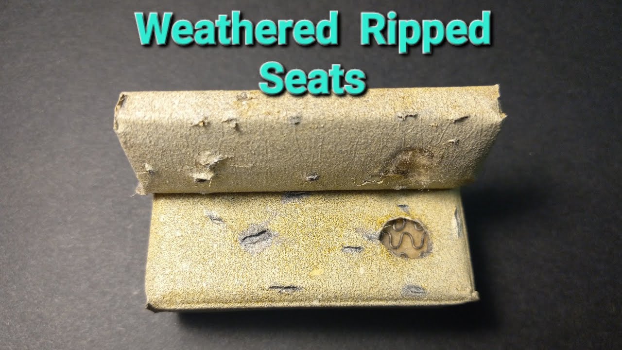 Model Car Weathered Ripped Seats Tutorial