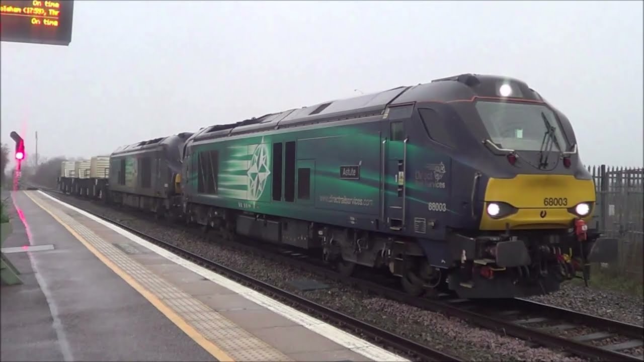 CLASS 68003 68005 & 3 NUCLEAR FLASKS THROUGH APPLEDORE 06/03/26