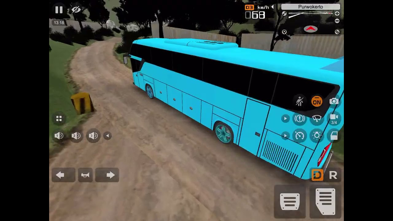 Bus simulator Indonesia race track 