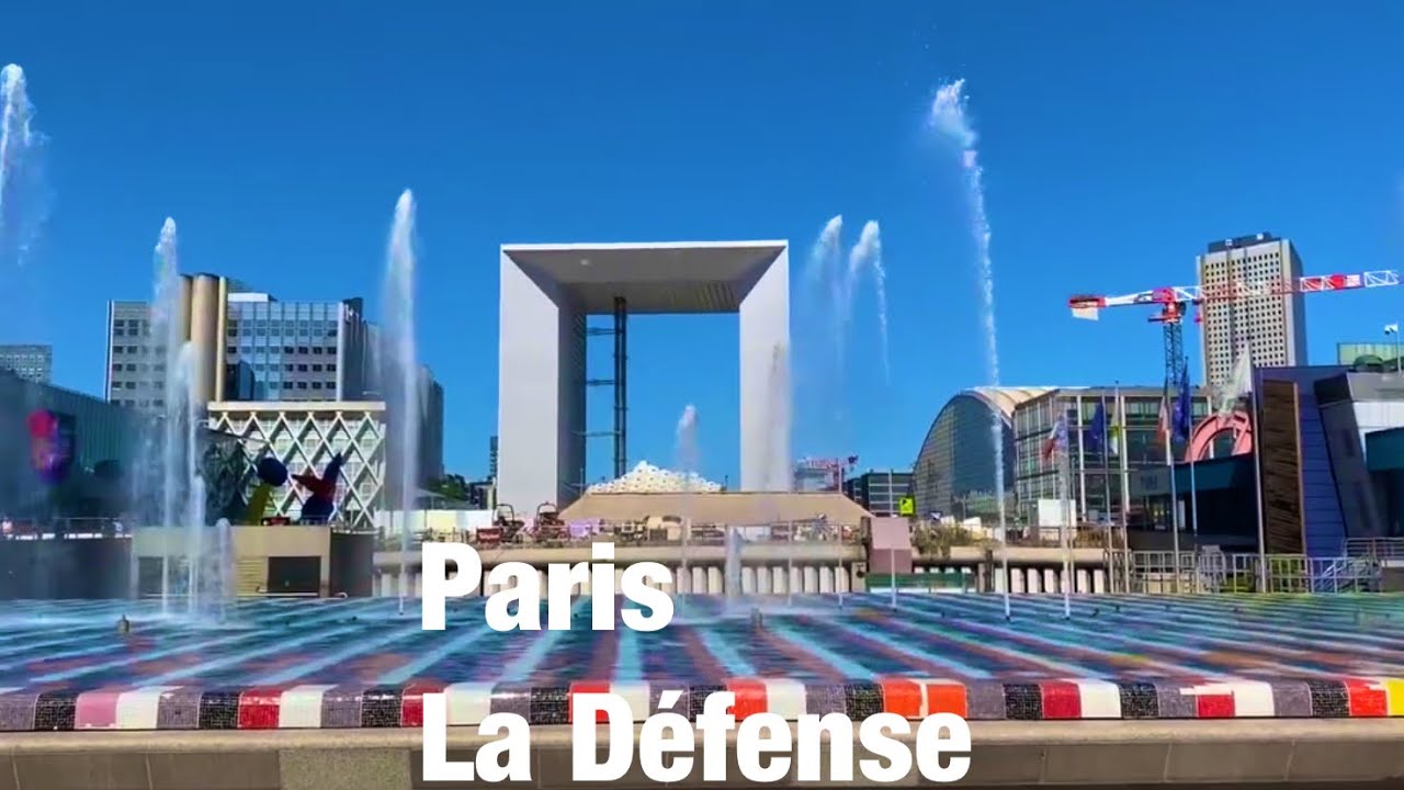 Paris city    La Défense Paris France 4K