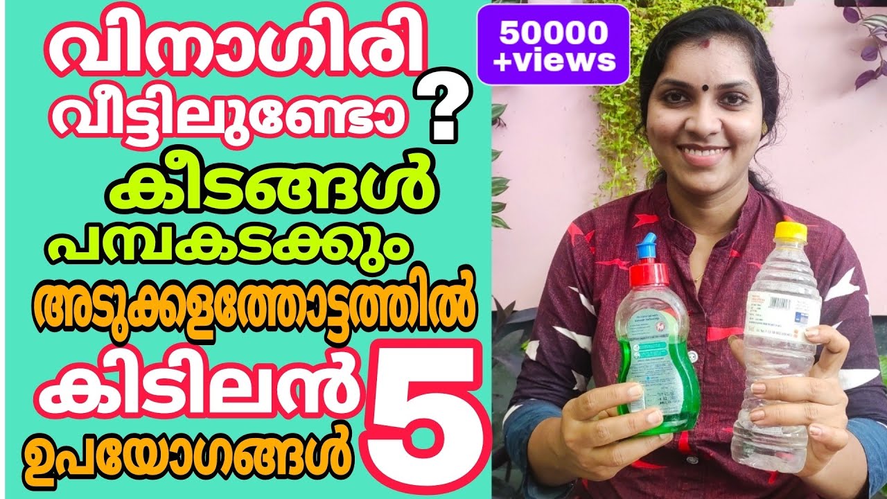 വിനാഗിരി ഉണ്ടോ?കീടങ്ങൾ പമ്പ കടക്കും.5 കിടിലൻ ഉപയോഗങ്ങൾ|5 benifits of vinegar in agriculture & garden