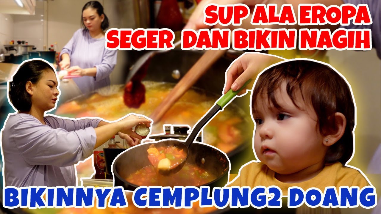 RESEP SIMPEL GOULASH SOUP BIKIN NAGIH!! SUP TOMAT PAPRIKA ALA EROPA 😍😋