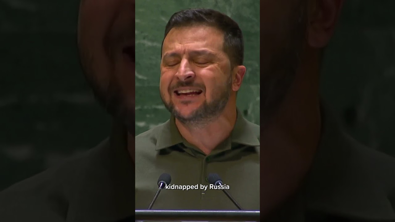 Zelenskyy accuses Russia of kidnapping thousands of Ukrainian children 