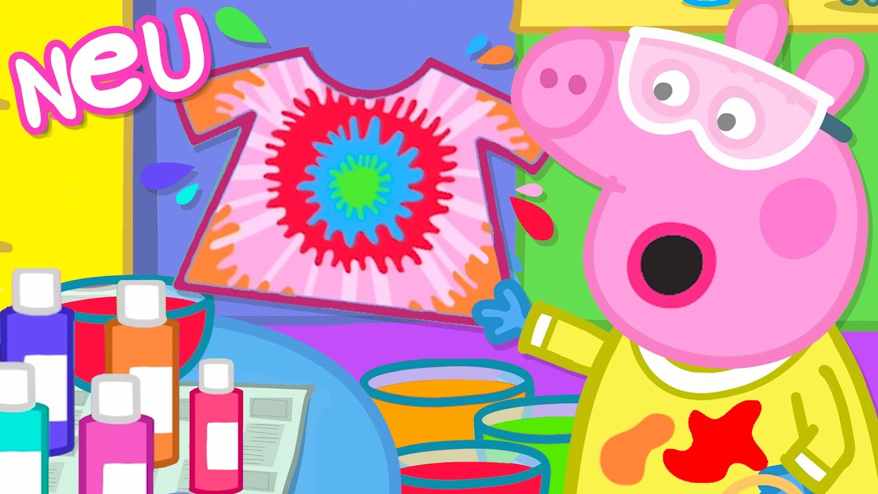 Peppa-Wutz-Geschichten | Die Batik-Färbung | Videos für Kinder