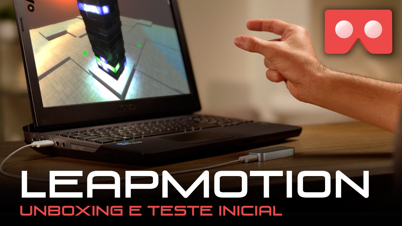 Leapmotion Unboxing e Teste Inicial