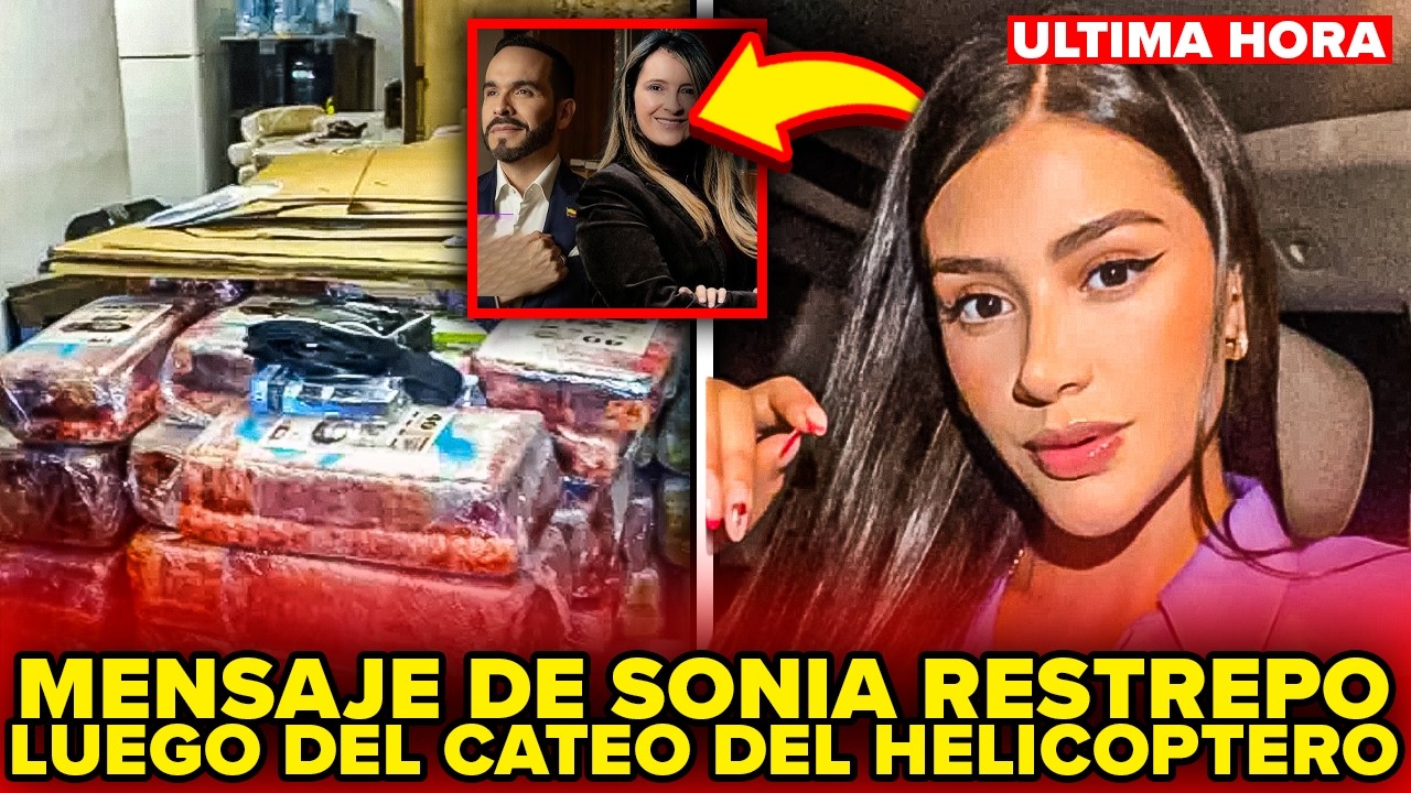El MENSAJE de Sonia Restrepo TRAS el CATEO del HELICOPTERO de LUJO de ABELARDO Y PALOMA