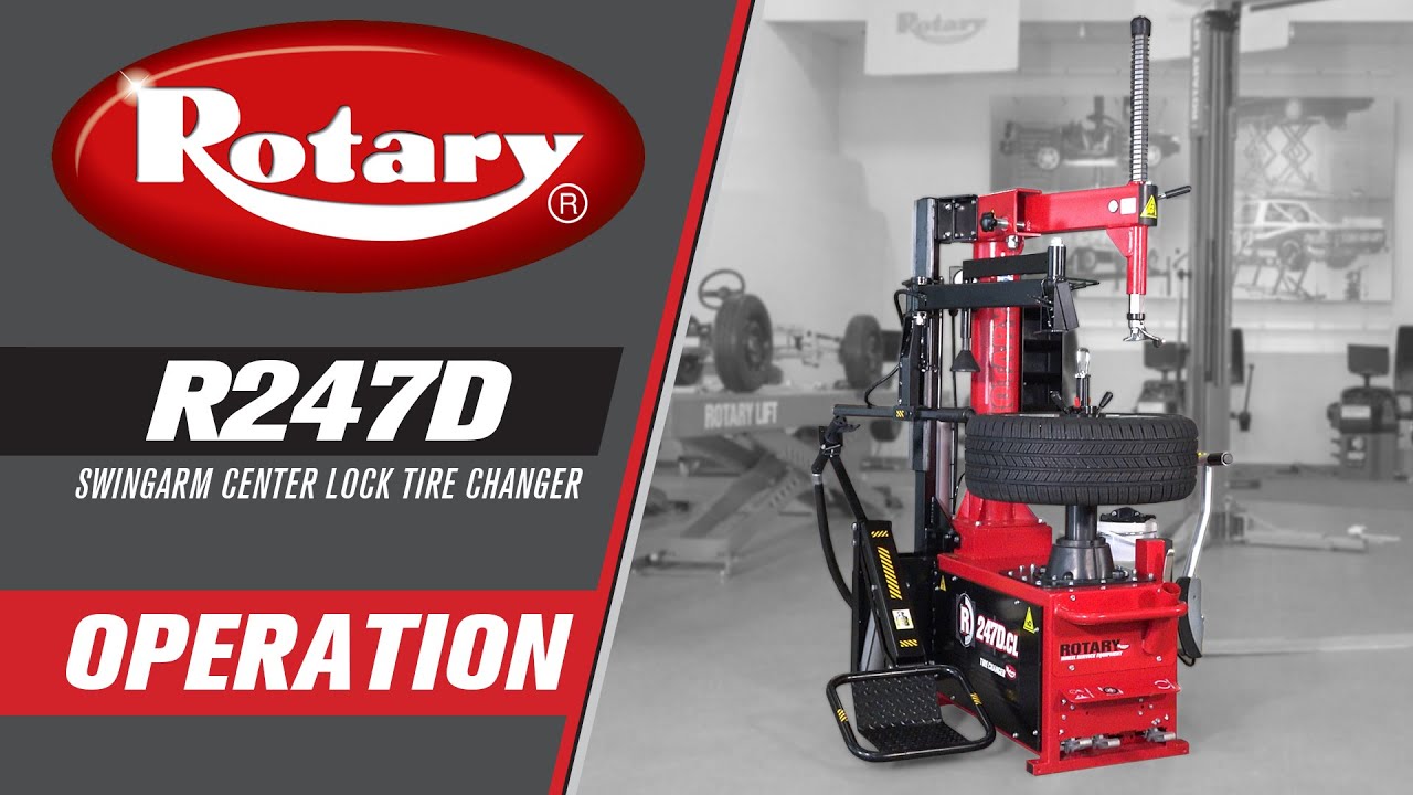 Обучение работе с шиномонтажным станком Rotary R247D