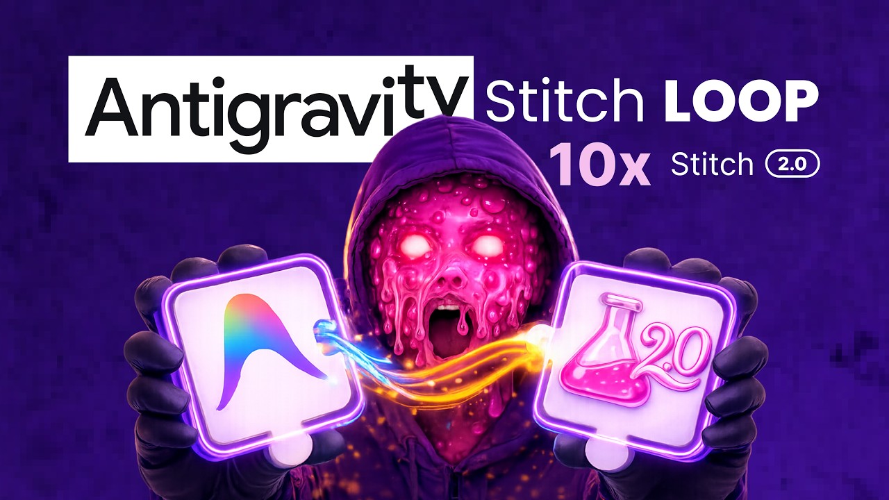 Antigravity + Stitch 2.0  : The power of Google's Deadly tools