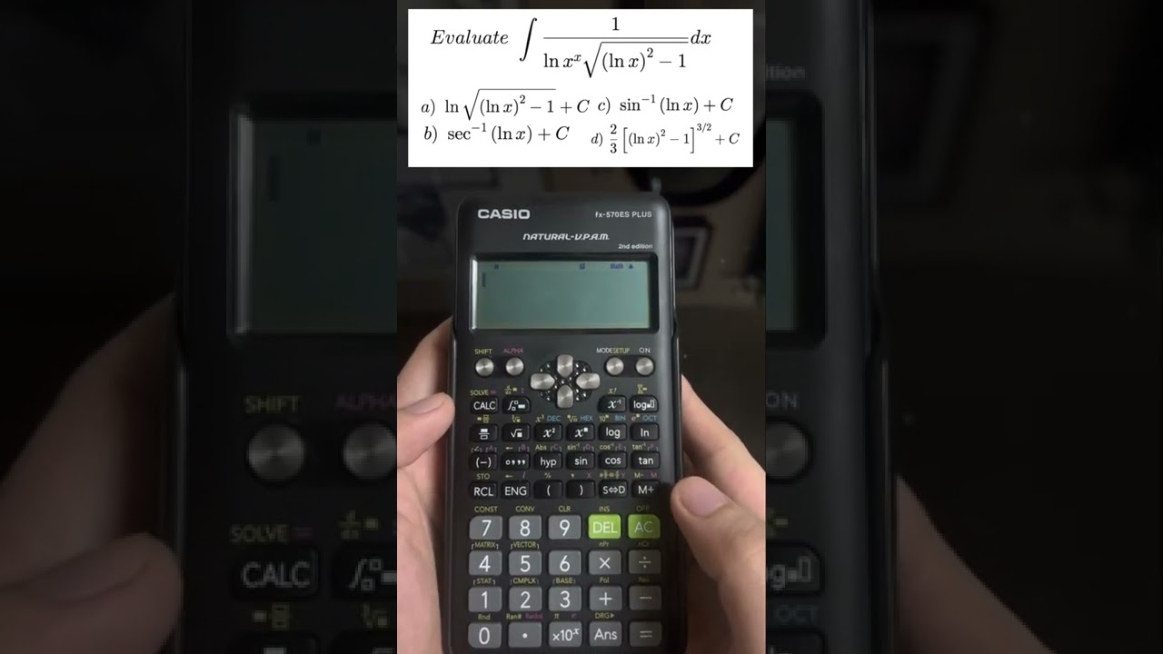 Calculator Techniques for Indefinite Integrals Using Casio fx- 570 ES Plus  (Tagalog/Filipino Math)