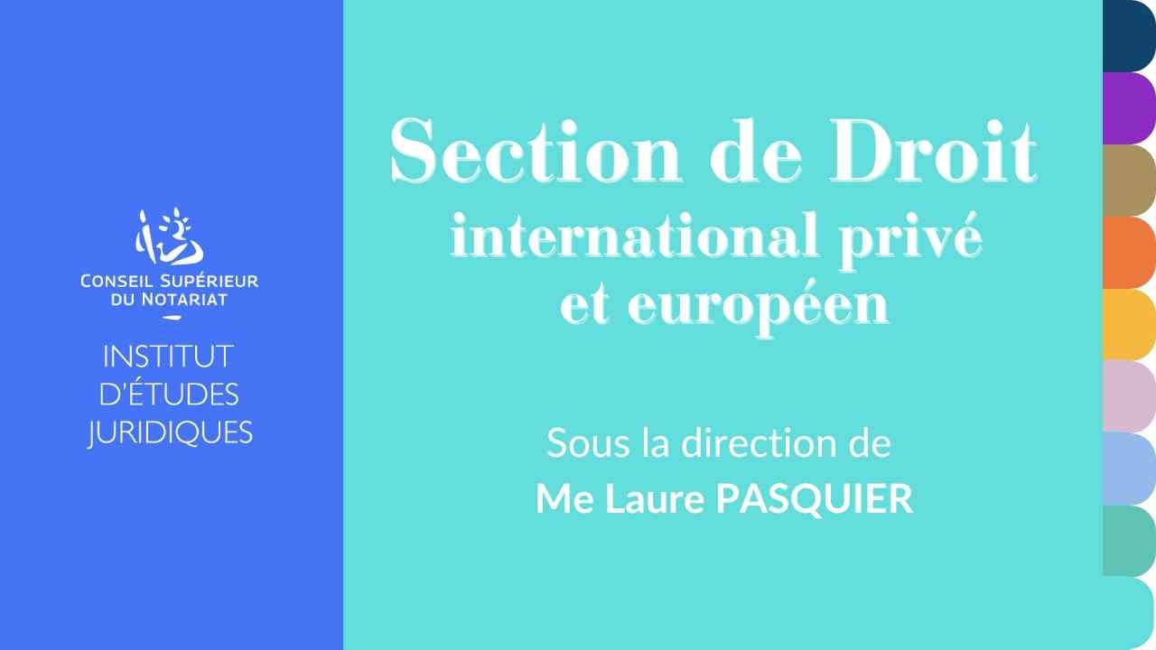 Institut d'Etudes Juridiques (IEJ) - Section de droit international