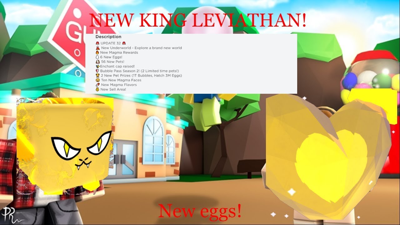 New update 32 Bubble Gum Simulator! New underworld! New secret pets! (Roblox)