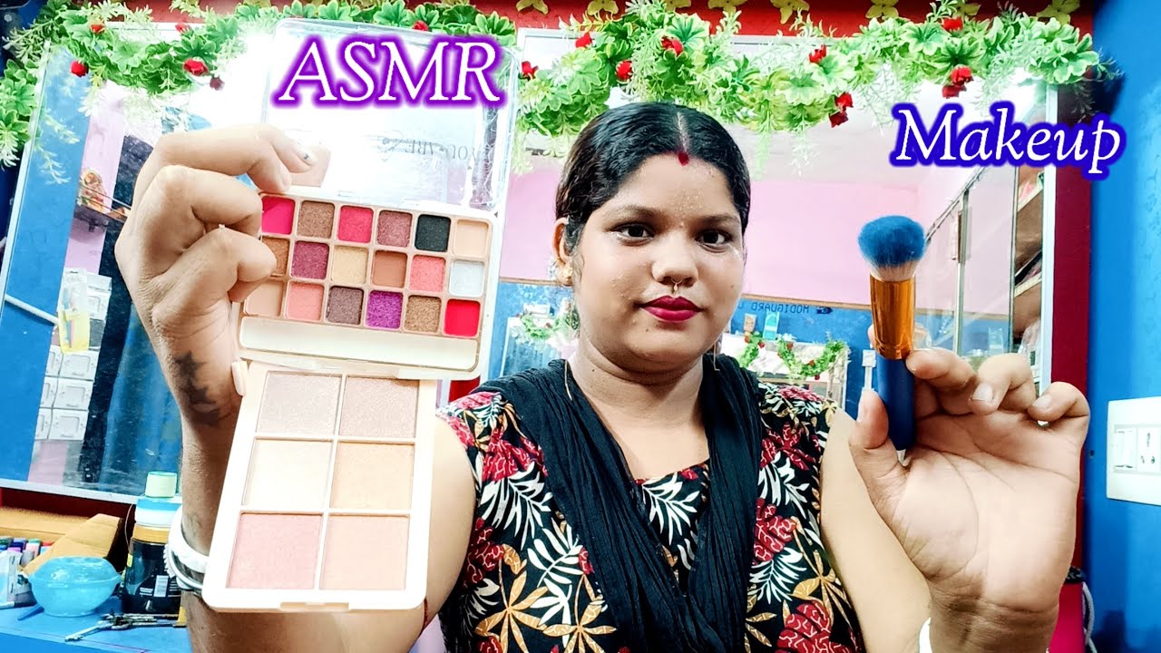 ASMR~ Doing Your USA Bridal Weeding Makeup (Mouth Sounds) @asmrsangi7044 💋🎨🌹