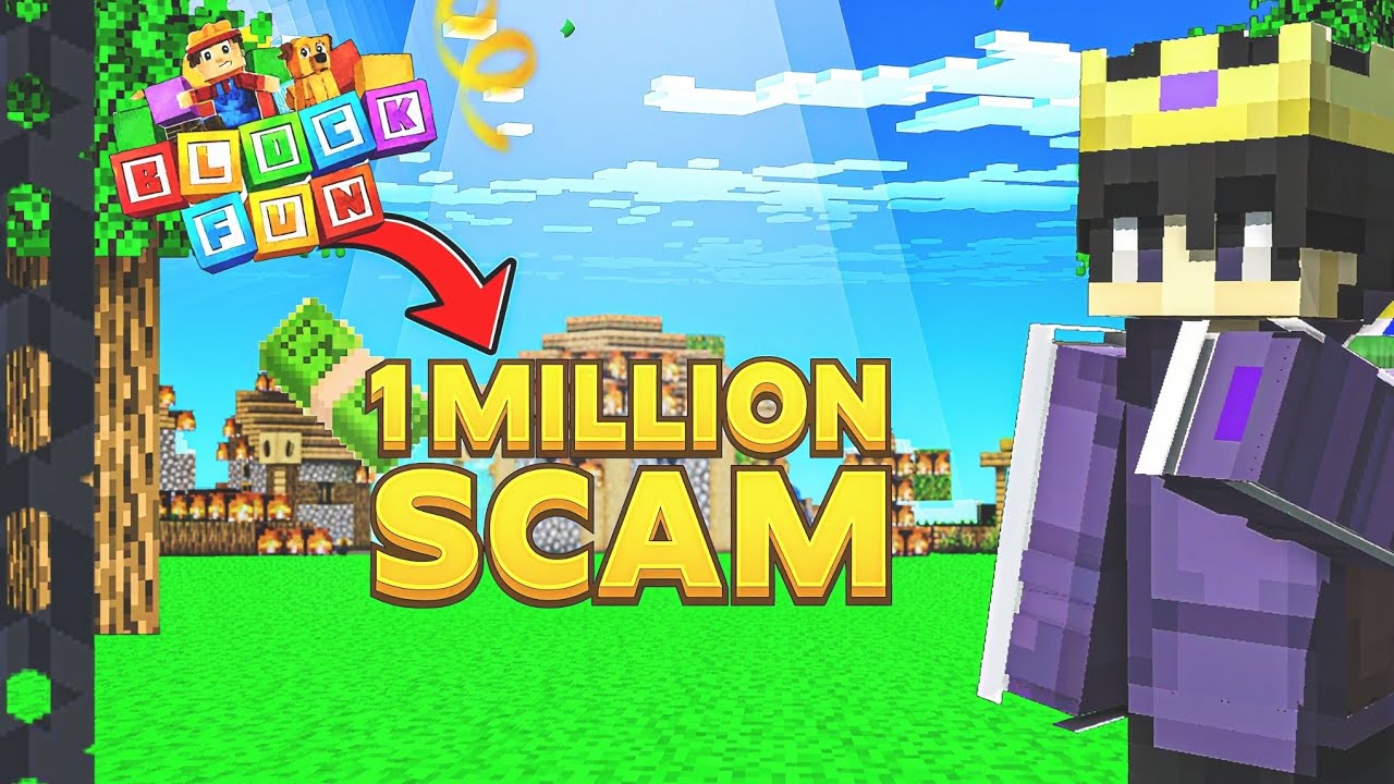 “1 MILLION SCAM in Block Fun Server 💀 | I Bought FAKE Netherite!”