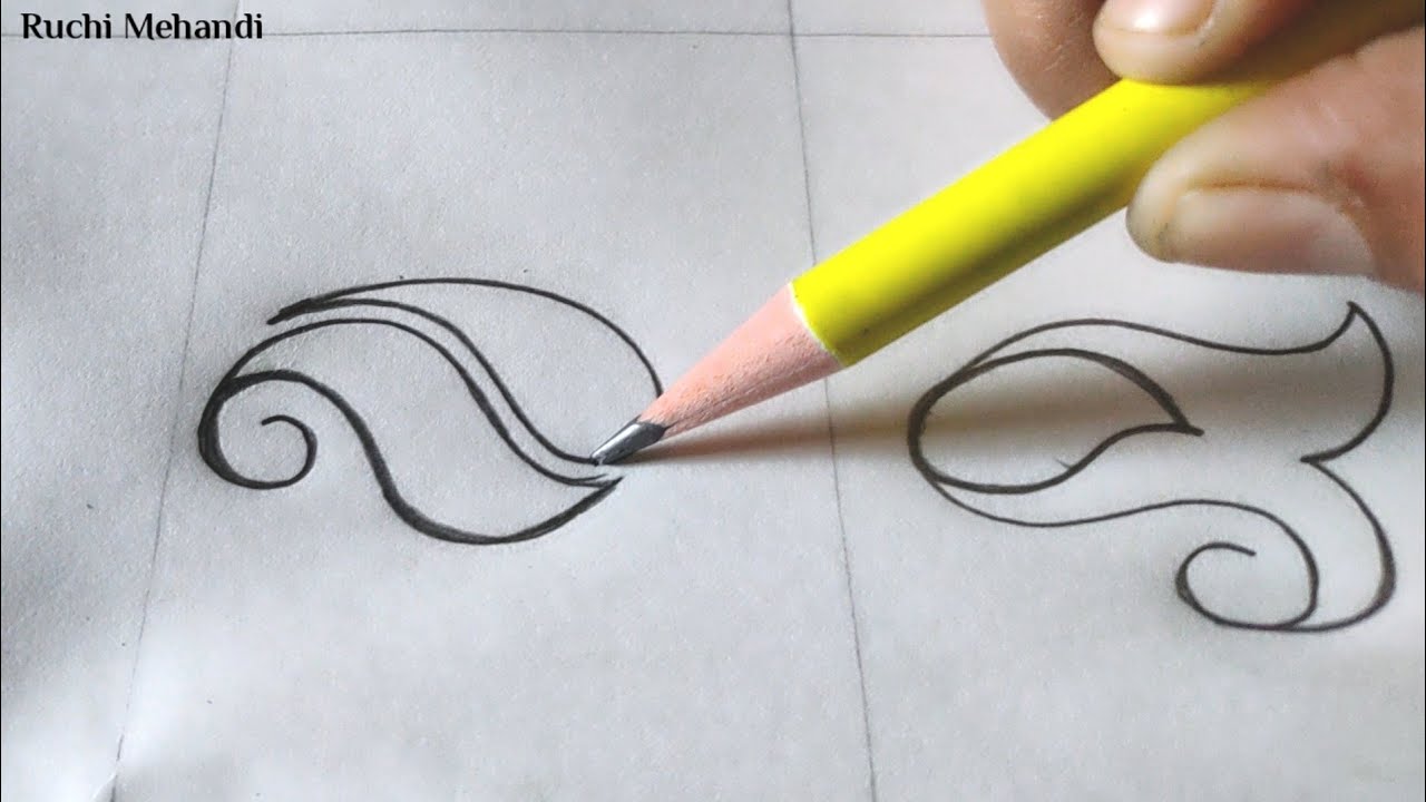 Mehandi Classes - 4 For Beginner's | Starting Basic Shapes Of Mehandi Design | Ruchi Mehandi 2021
