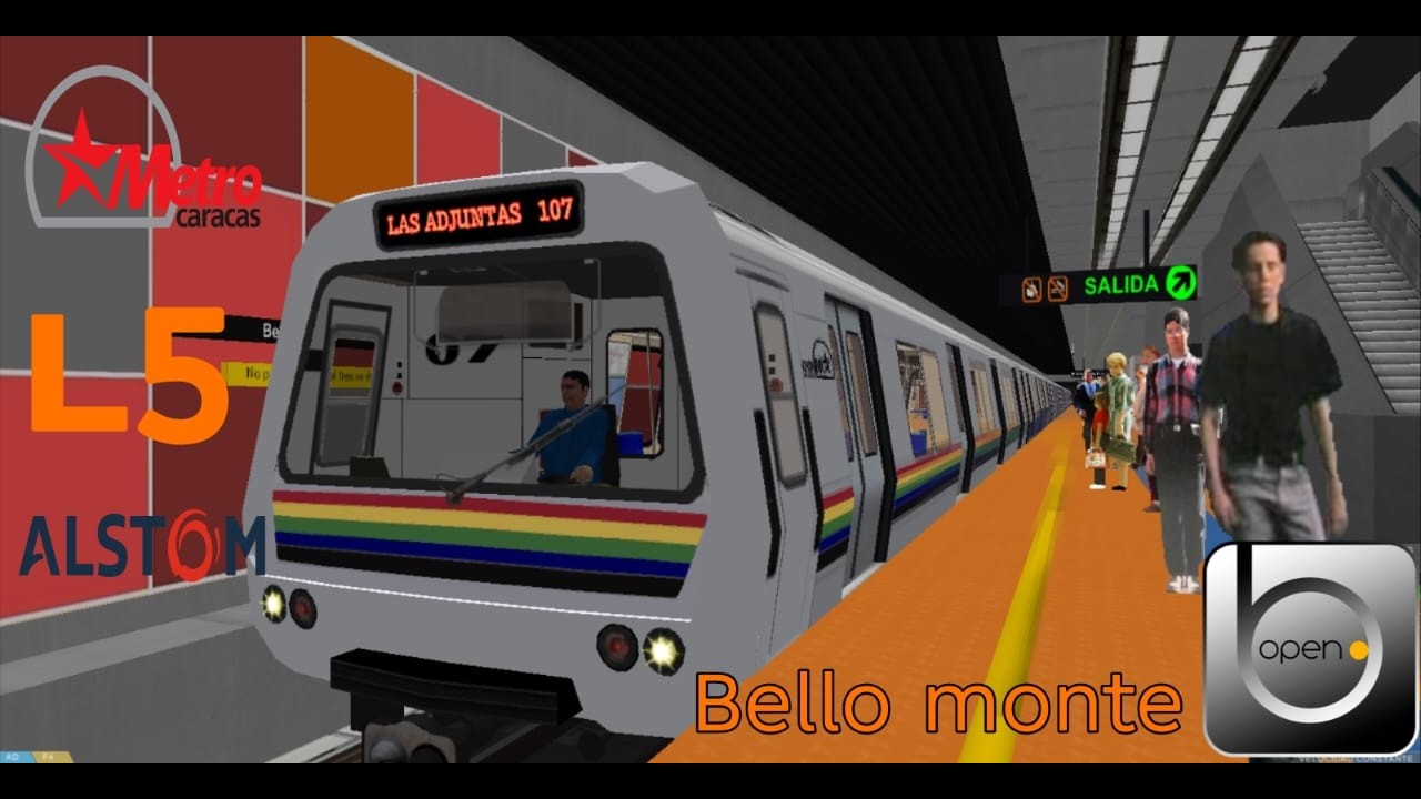 Alstom Mr 07 Entrando y saliendo de bello monte (linea 5)
