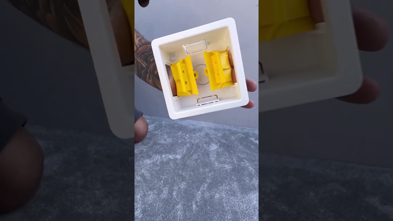 How To Install Backbox In Plasterboard (box cutter) #shorts