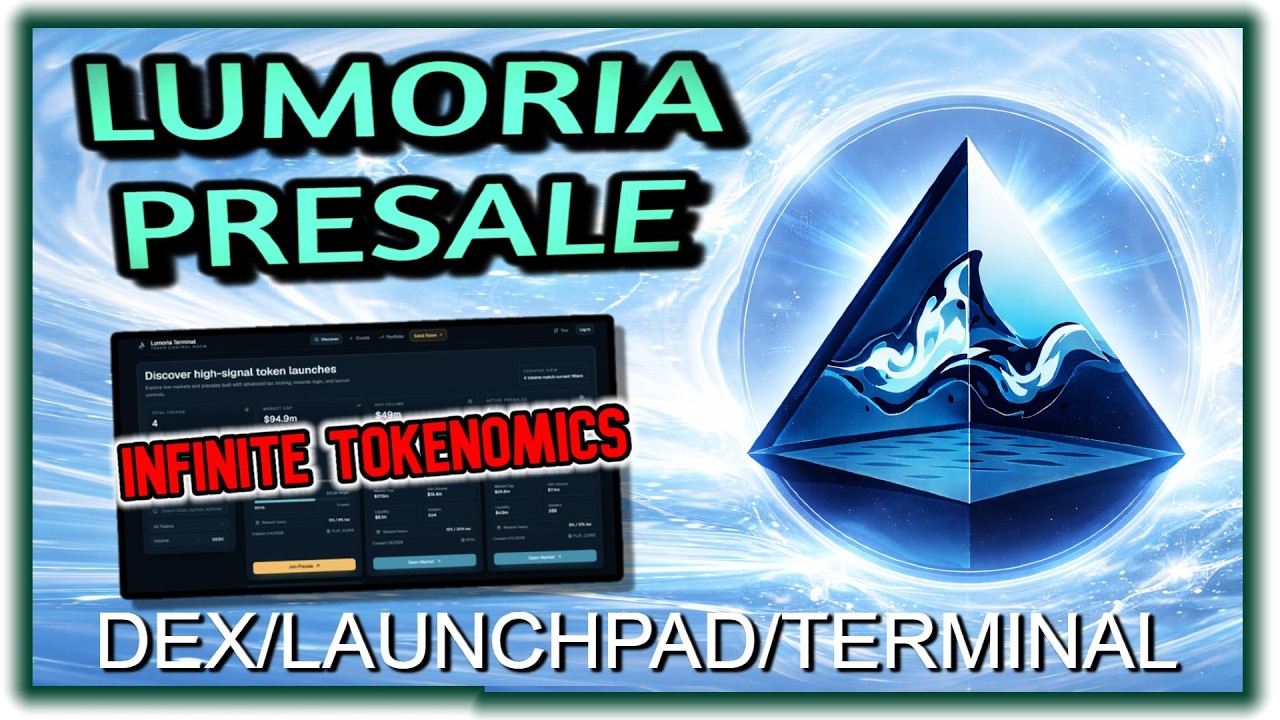 LUMORIA PRESALE LIVE - INFINITE TOKENOMICS PLATFORM WILL CHANGE CRYPTO FOREVER ON BNB CHAIN