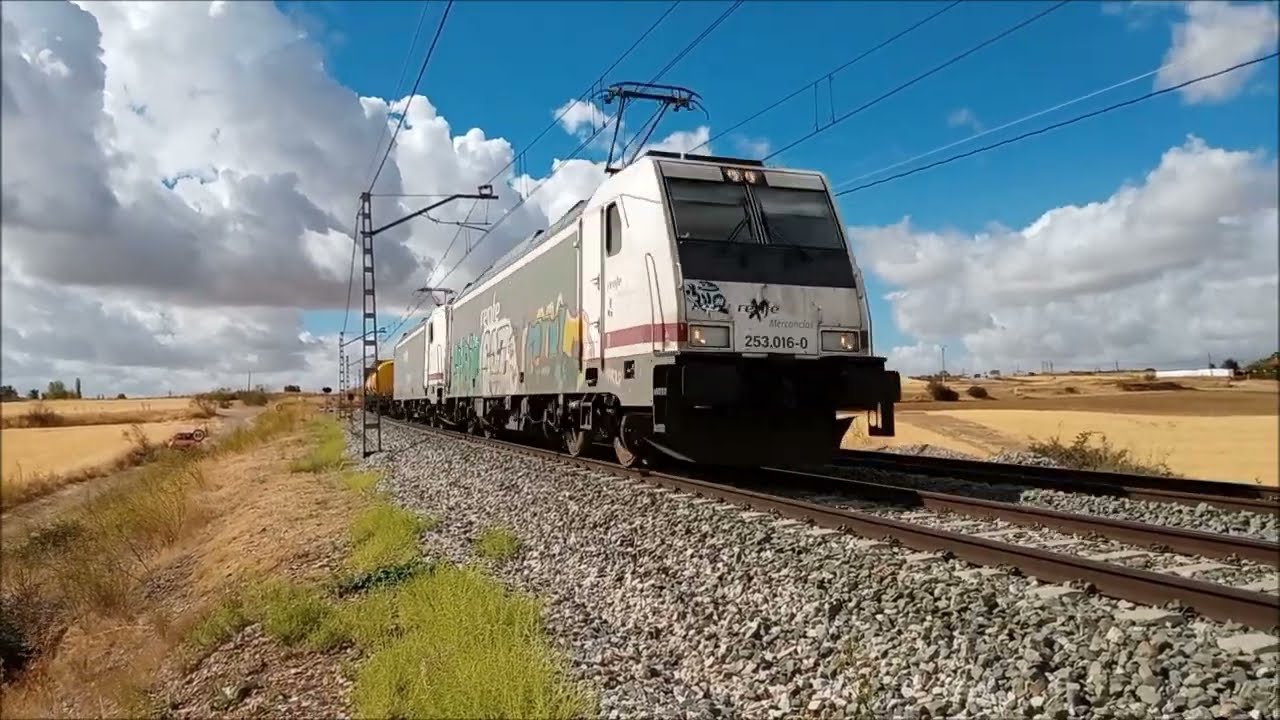 262  -  Mercancías.  RENFE 253 Teco Químico  .#.  CONTINENTAL RAIL 335  Teco.