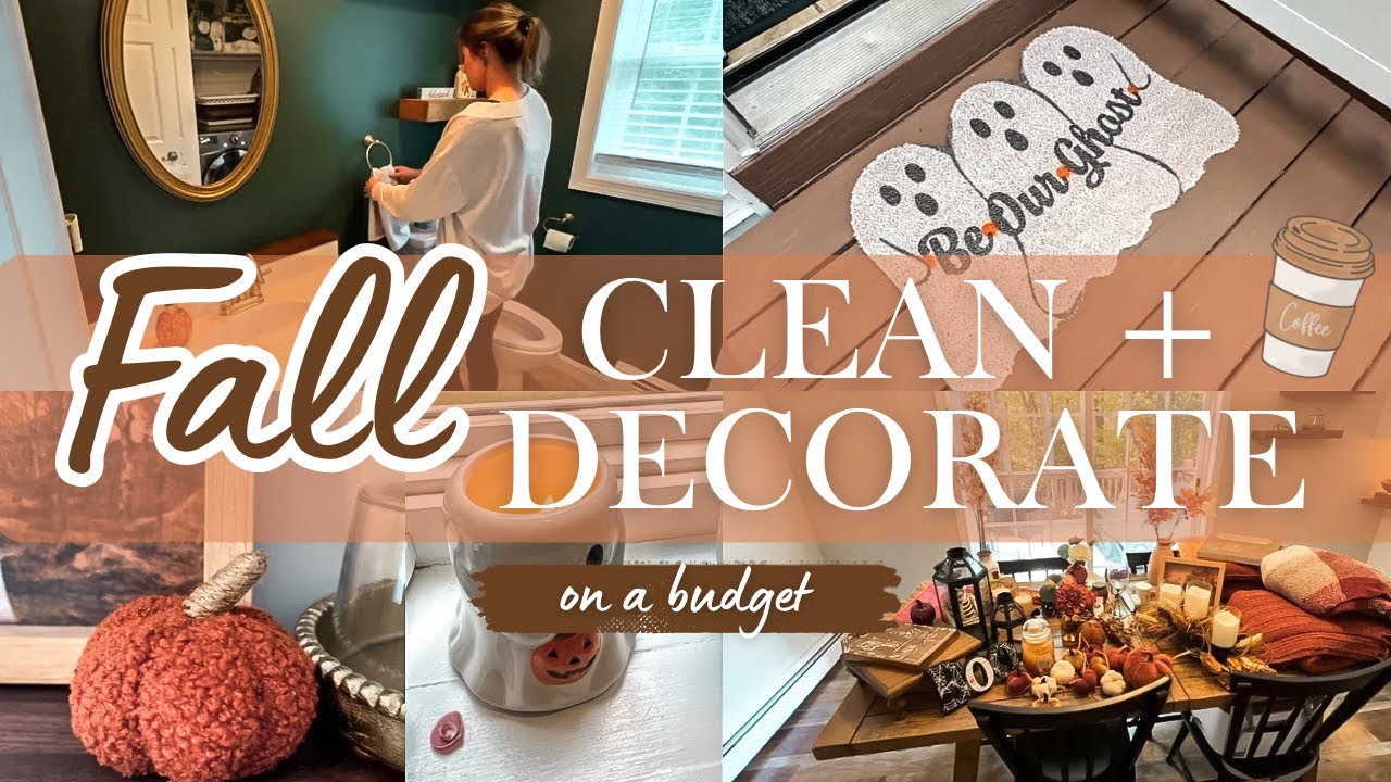 🍂☕️ FALL CLEAN AND DECORATE WITH ME | budget friendly, simple decorating ideas + more 🍂 