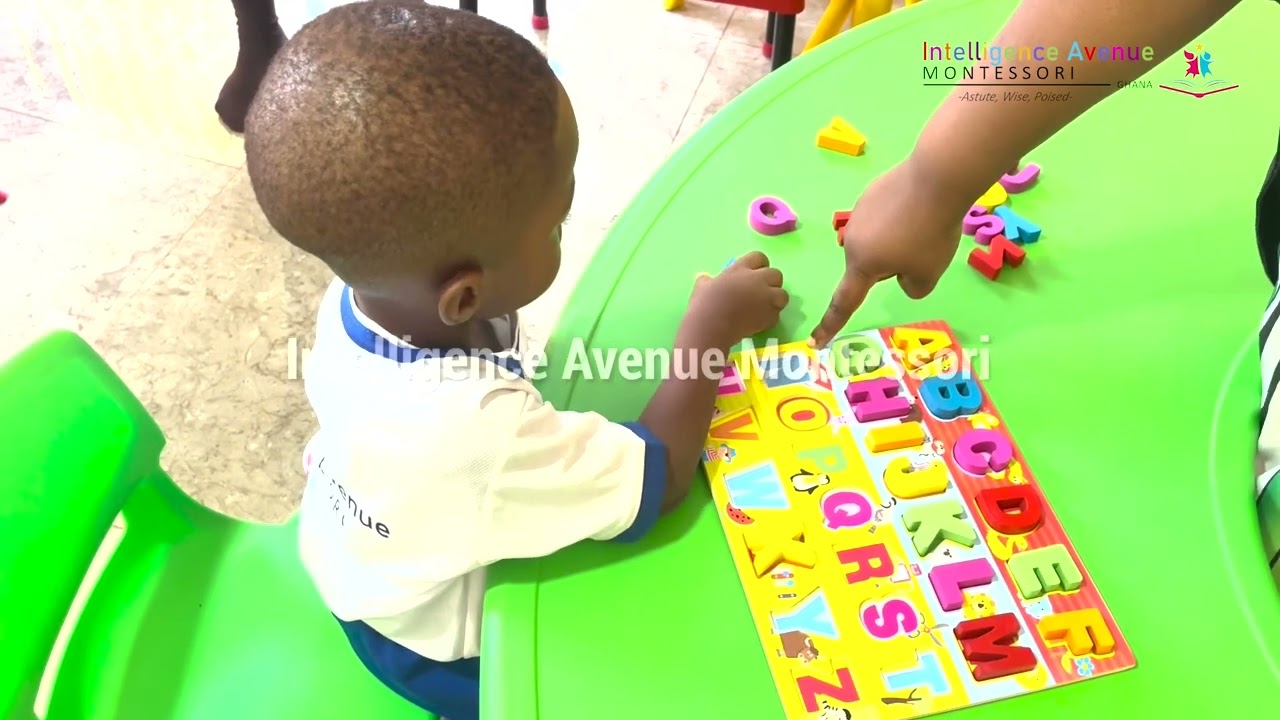 Tracing Letters at Intelligence Avenue Montessori | Fine Motor Skills Development for Kids!