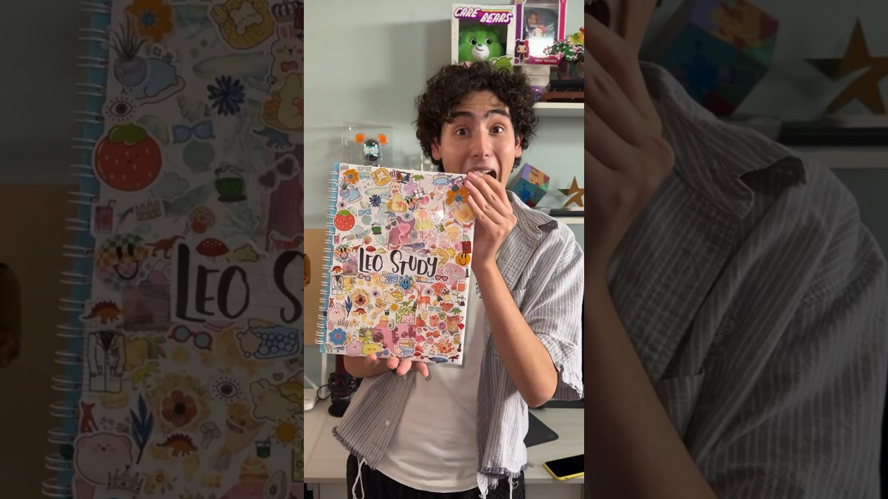 LLENE de STICKERS mi CUADERNO😍 | Leo Study