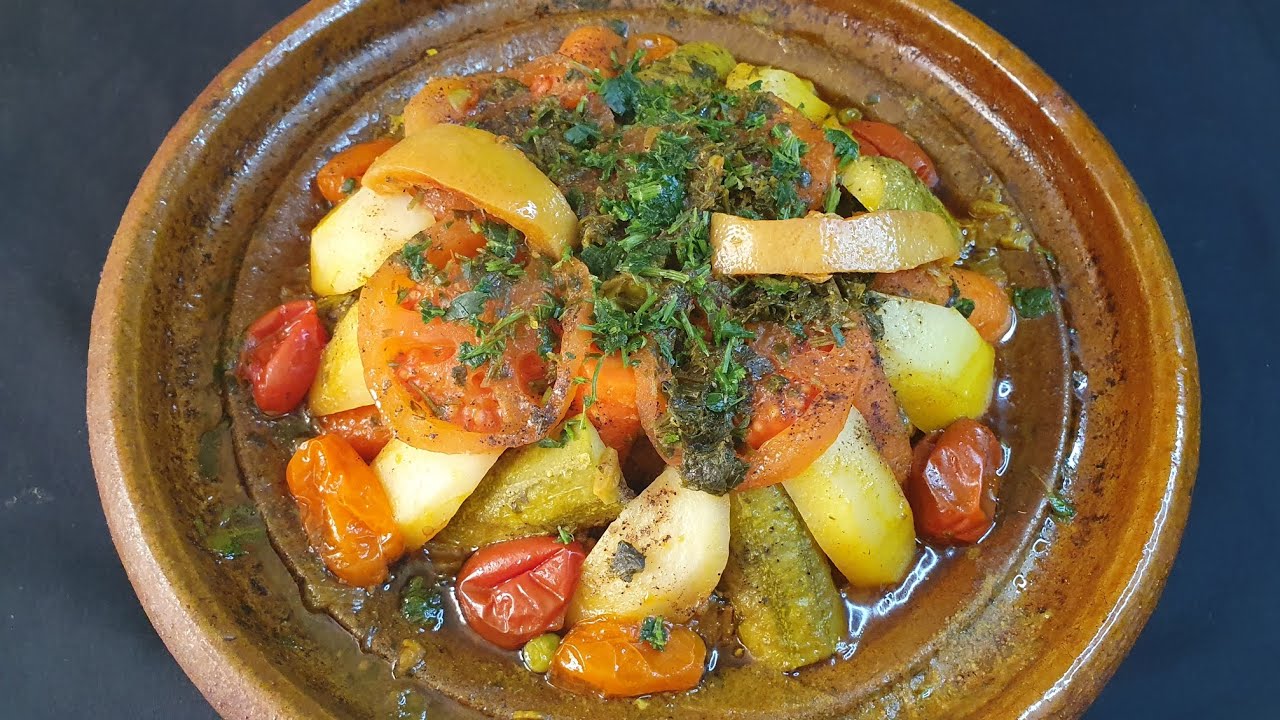 طريقة تحضير طاجين باللحم والخضر❤️