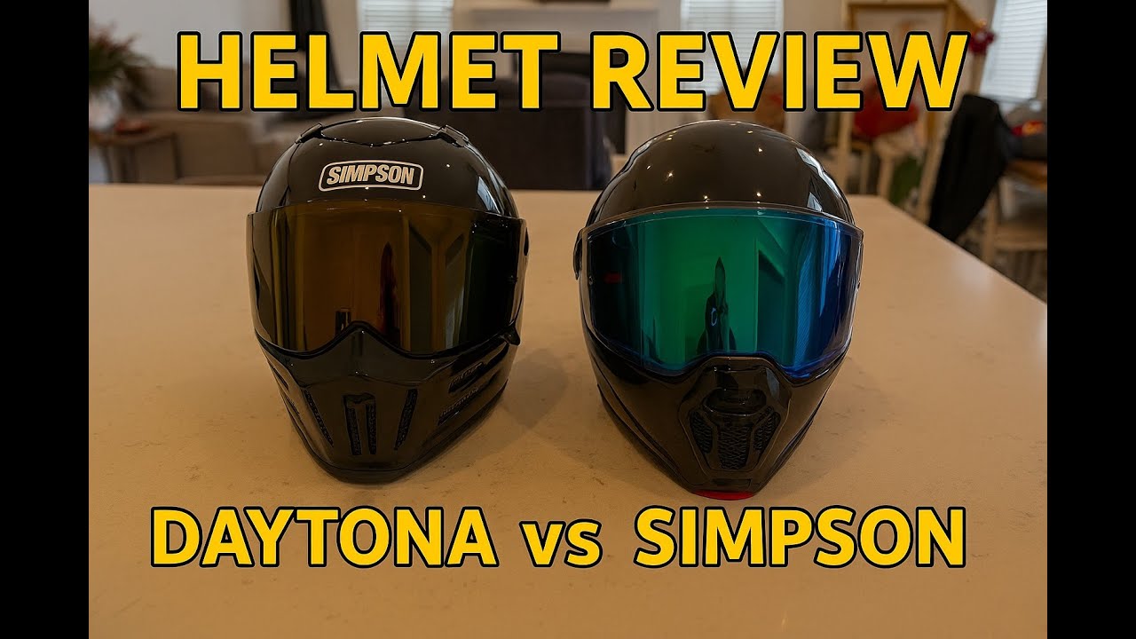 Daytona C6 Modular Helmet vs Simpson Mod Bandit Review!
