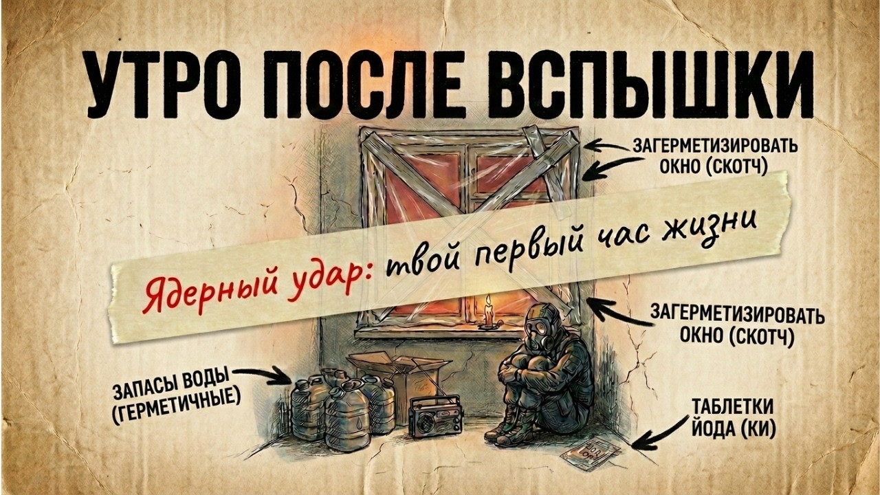 Ядерный взрыв: 60 минут, чтобы выжить. Твой пошаговый план