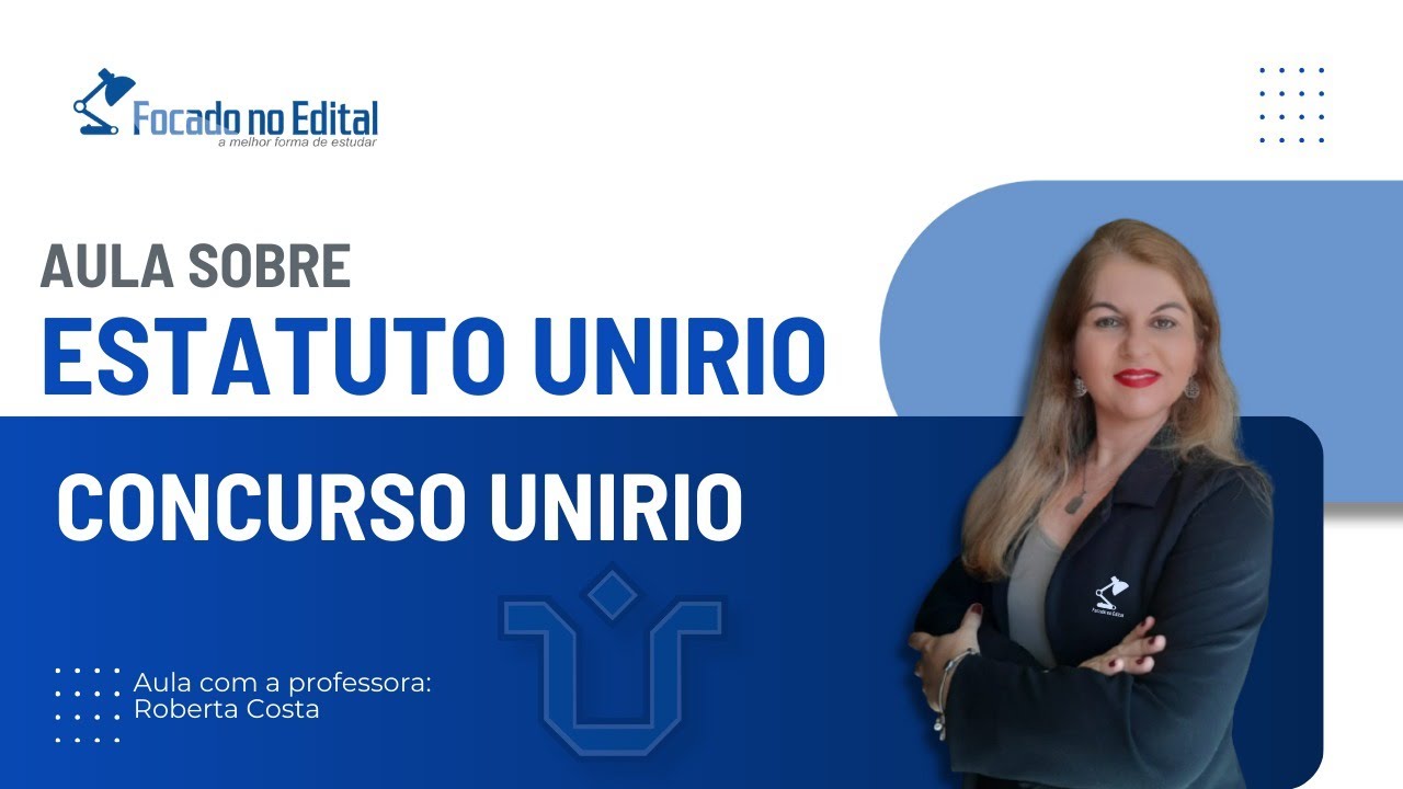 Estatuto da UNIRIO - Concurso UNIRIO