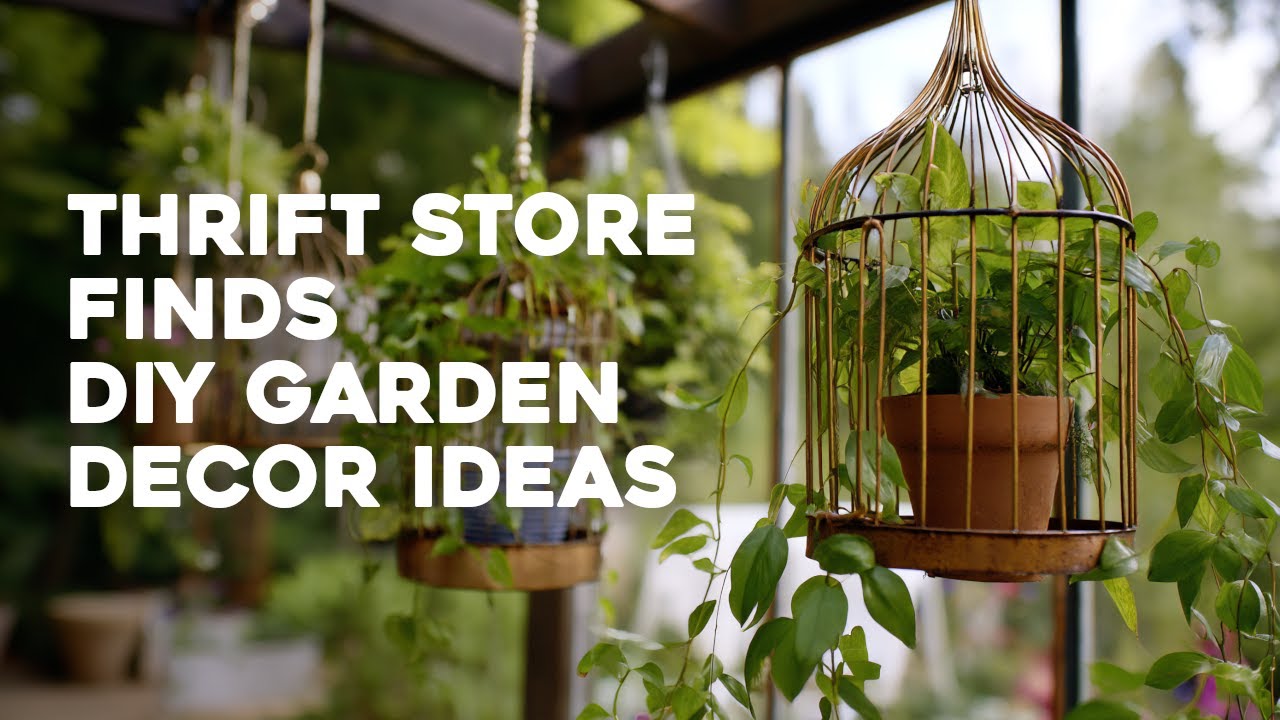 🌼✨ Decorate Your Garden With Thrift Store Finds! Budget-friendly DIY  Upcycled Garden Decor Ideas