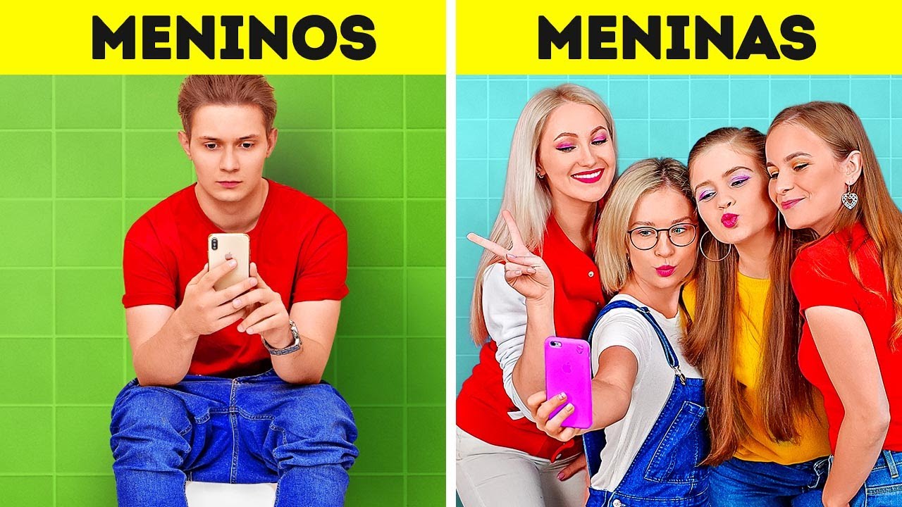 GAROTOS vs. GAROTAS || Diferenças divertidas nas quais você pode se reconhecer por 123 GO! BOYS