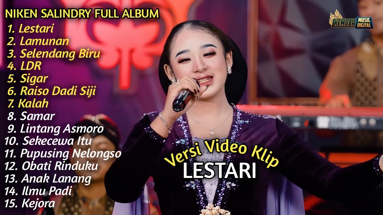 NIKEN SALINDRY FULL ALBUM CAMPURSARI  TERBARU 2025 - || LESTARI, LAMUNAN, SELENDANG BIRY, LDR ||