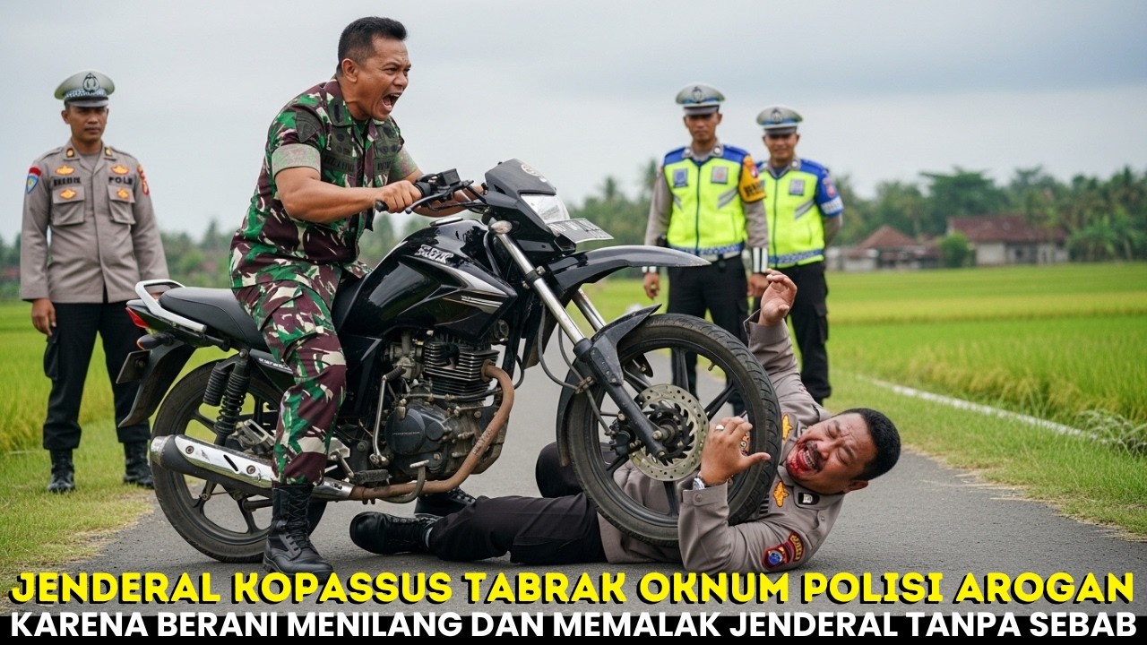 VIRAL‼️OKNUM POLISI LICIK DI LINDAS JENDERAL TNI KARENA OKNUM POLISI MELAKUKAN RAZIA ILEGAL‼️