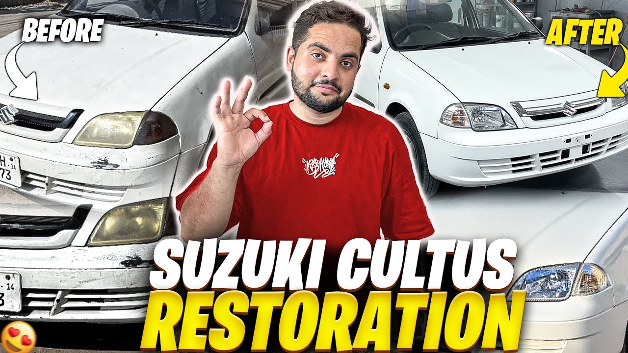 Full Suzuki Cultus Restoration | From Old to Brand New Look 🔥