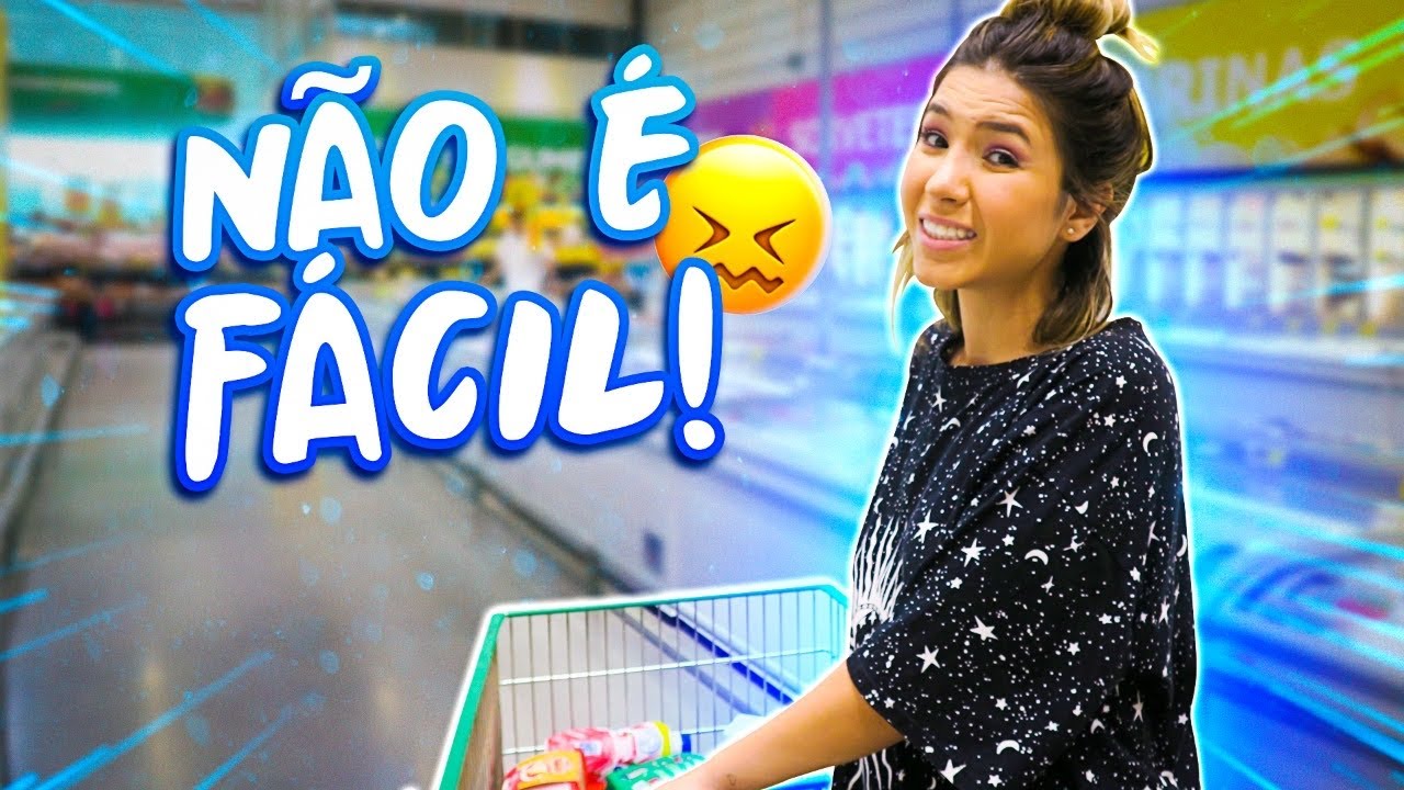 Vai ser difícil morar sozinha || Comprei tudo errado || Compras no mercado de novo