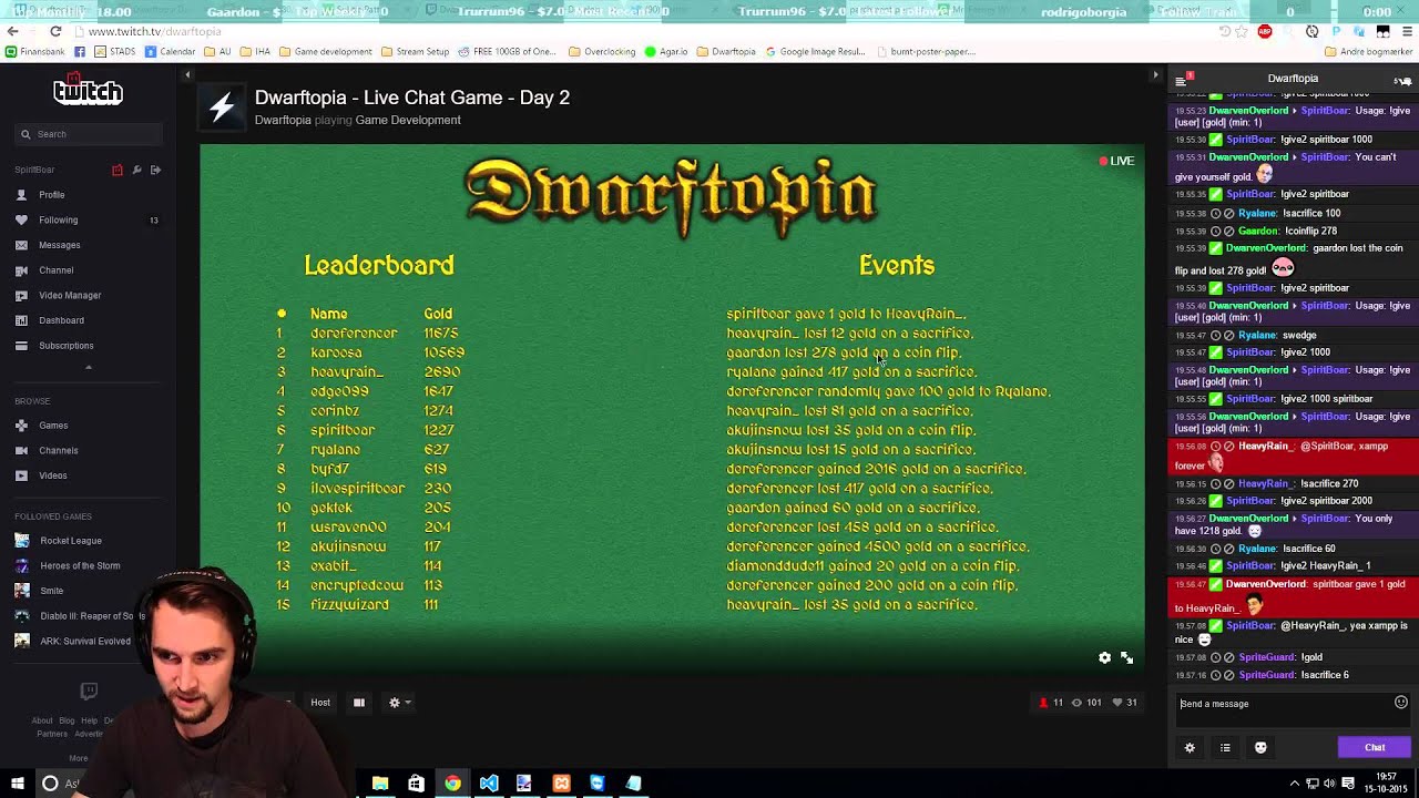 Dwarftopia Development #2 | SpiritBoar.TV October 15, 2015