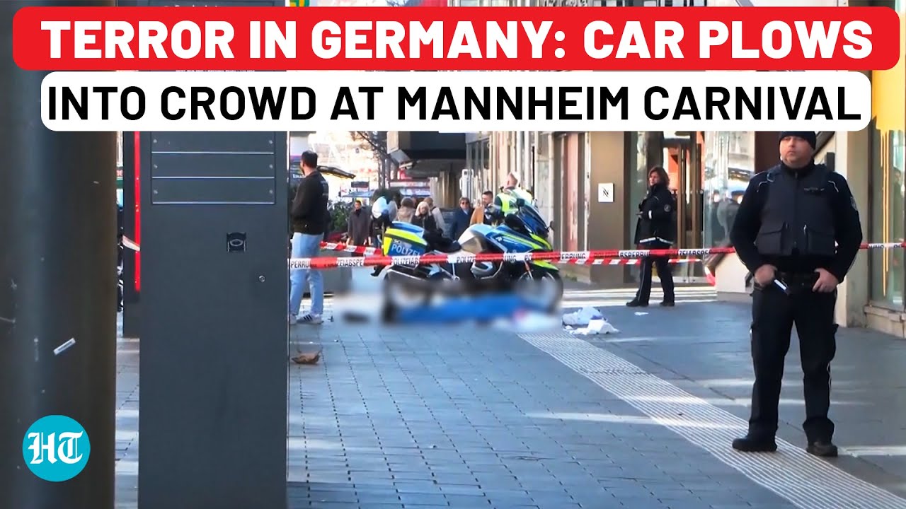Panic in Germany: Car Plows Through Carnival Crowd at High Speed | Mannheim Carnival Turns Tragic
