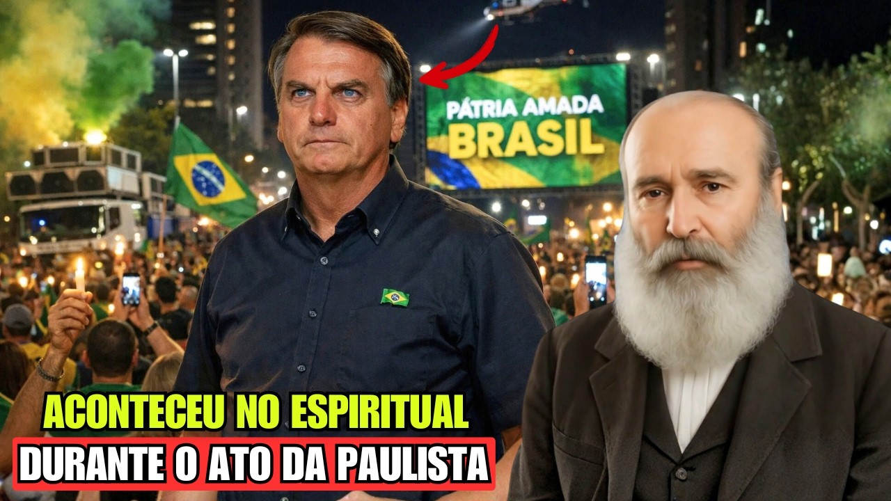 ACONTECEU NO PLANO ESPIRITUAL DURANTE ATO NA PAULISTA! PSICOGRAFIA BEZERRA DE MENEZES