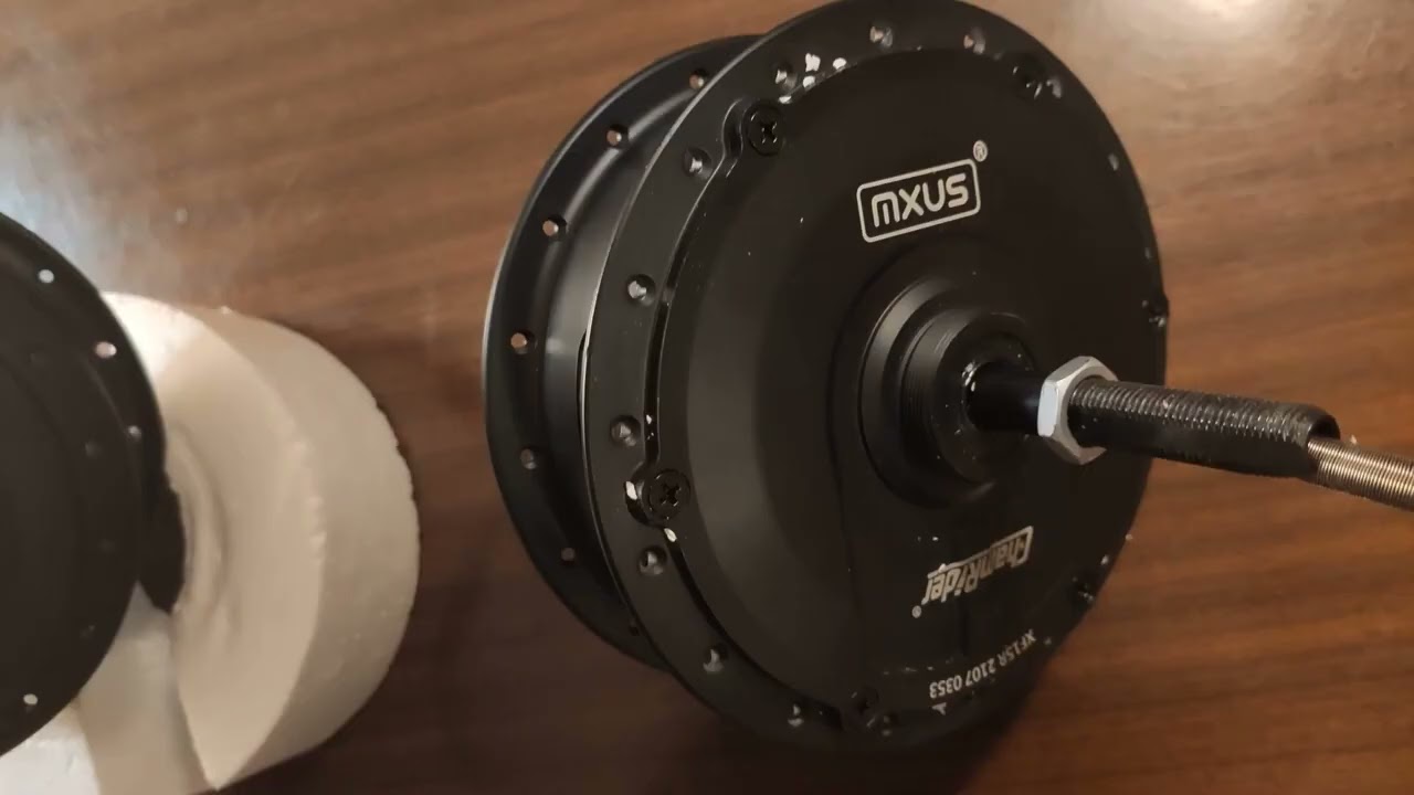MXUS xf15r hub motor unpacking, for 48v 52v ebike, some specs  