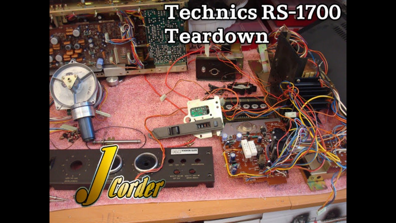J-Corder Technics RS-1700 Teardown Time Lapse