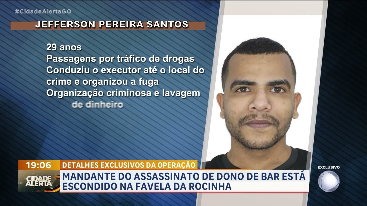 Mandante do assassinato de dono de bar está escondido na favela da rocinha
