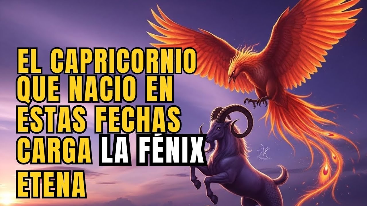 CAPRICÓRNIO QUE NACIÓ EN ESTAS FECHAS ES LA FÉNIX QUE POCOS ESTÁN LISTOS PARA ACEPTAR