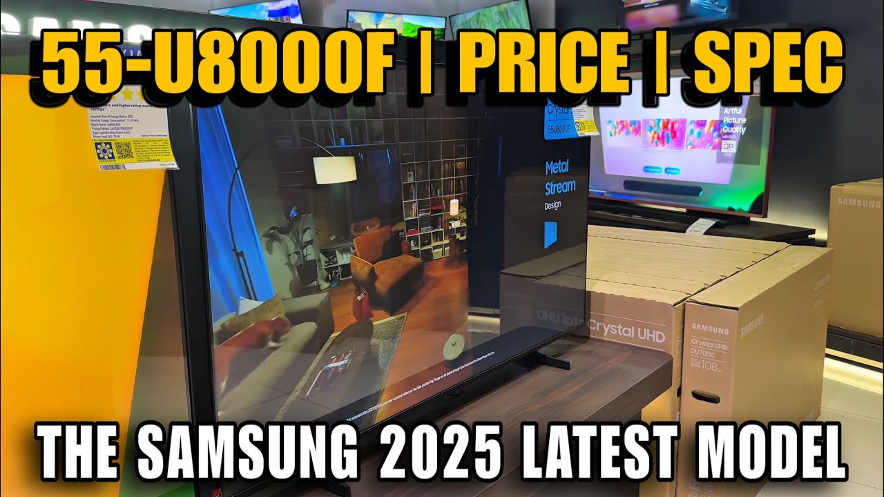 Samsung 55U8000F 2025 Model | Crystal UHD 4K Smart TV