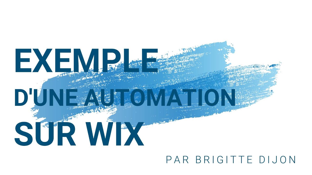 Exemple d'automation sur wix : panier abandonné