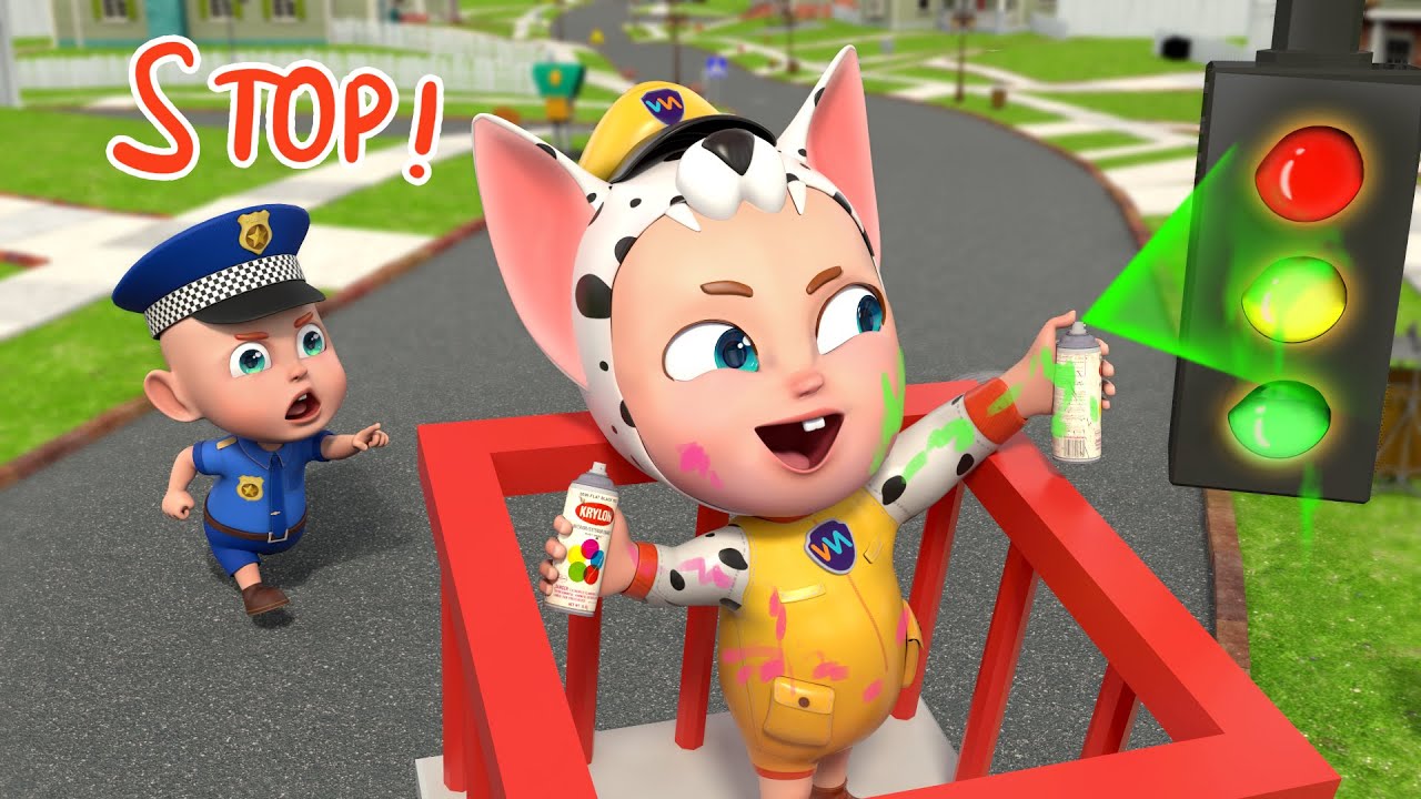 No No No! Don't Make Graffiti | Police Song | Safety for Kids | Rosoo Nursery Rhymes & Kids Songs