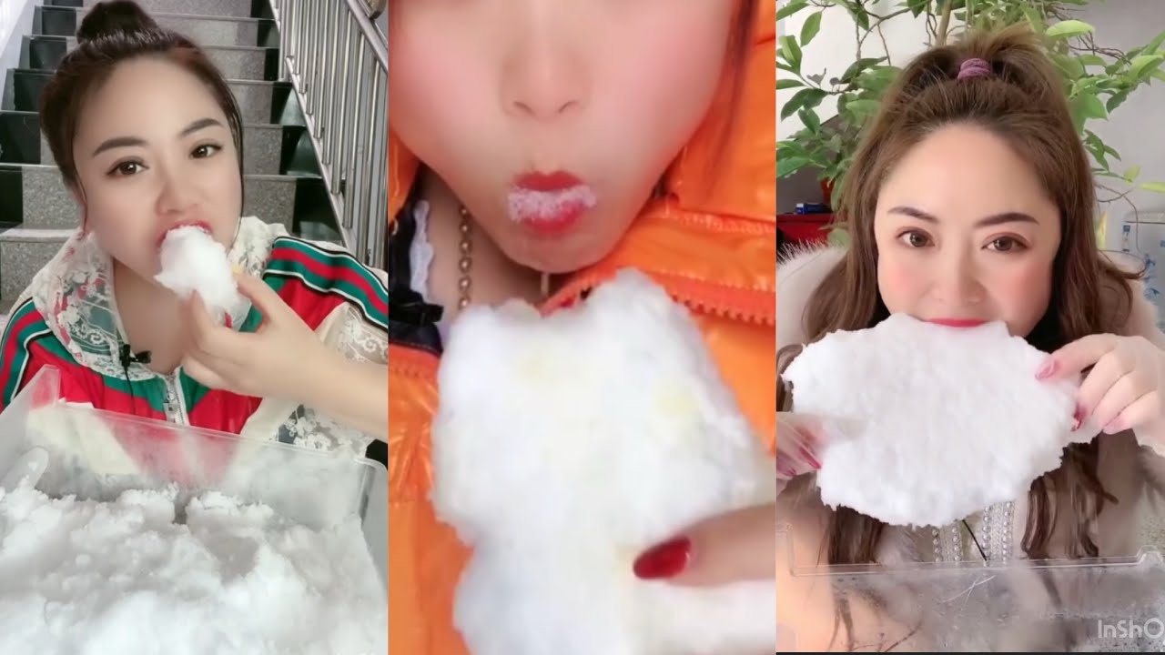 ASMR - only bites | Eating ice