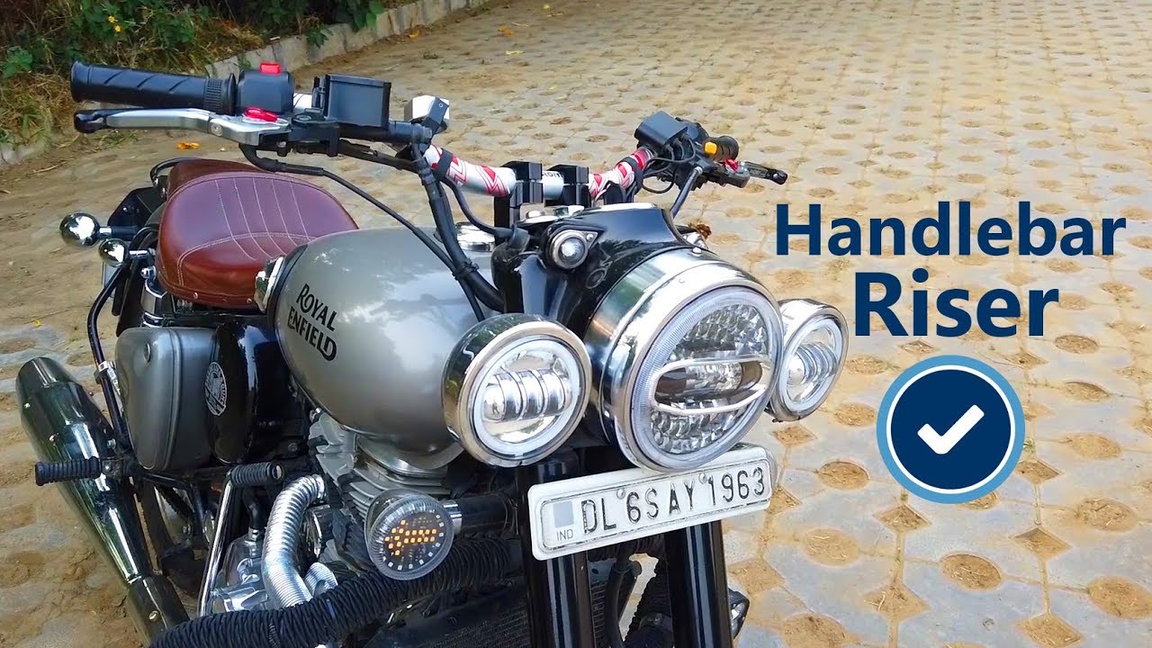 Royal Enfield New Handlebar Risers Setup - King Indian - King Indian