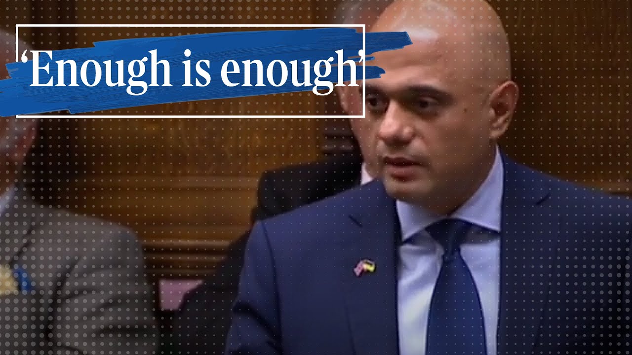 Sajid Javid tells Boris 'enough is enough' | PMQs